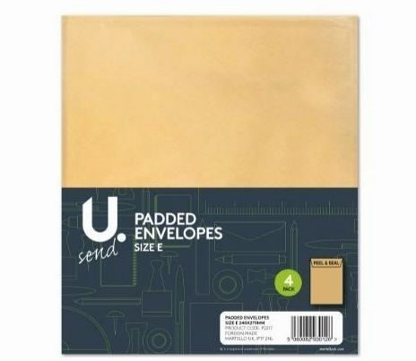 Padded Envelopes Size E 220x265mm, 3pk Padded Envelopes Size E 220x265mm, 3pk